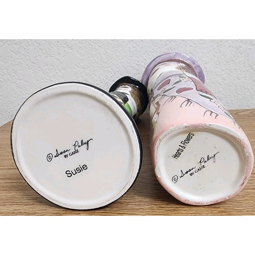 Lauren & Suzie by Susan Paley For GANZ Bella Casa Vase Candle Holder Set of 2 - Picture 6 of 13